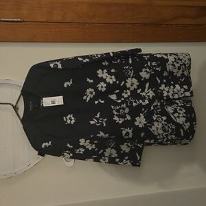 Lafayette 148 New York Floral Black and White Jacket